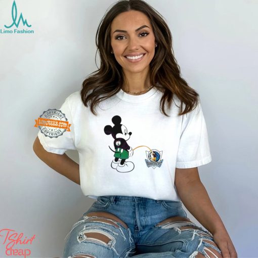Funny Mickey Boston Celtics Piss On Dallas Mavericks Shirt