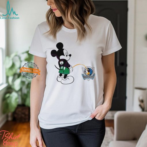 Funny Mickey Boston Celtics Piss On Dallas Mavericks Shirt