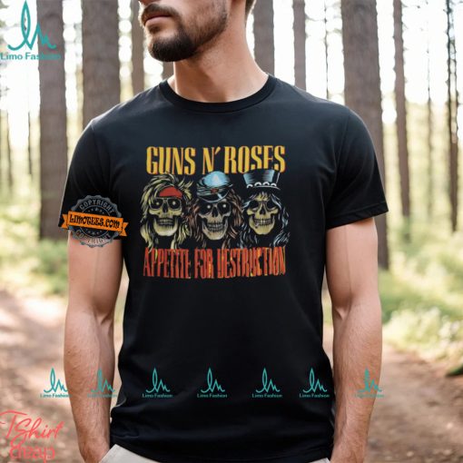 GUNS N ROSES Appetite for Destruction Skulls T shirt