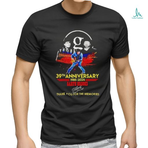 Garth Brooks 39th Anniversary 1985 2024 Thank You For The Memories Signature Shirt