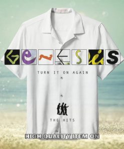 Genesis Turn It On Again Button Down Short Sleeve Shirt