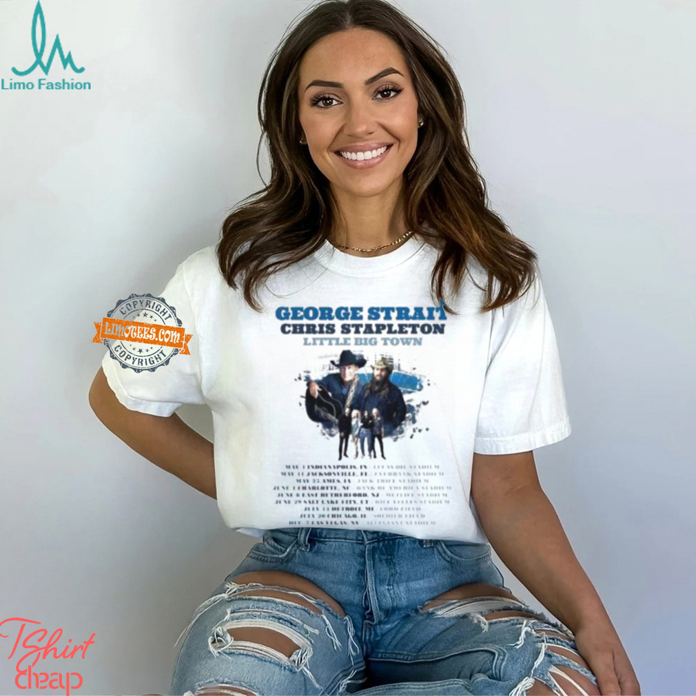 George Strait Play With Chris Stapleton And Little Big Town Shows Merch Tour Dates 2024 T Shirt George Strait Play With Chris Stapleton And Little Big Town Shows Merch Tour Dates 2024 T Shirt