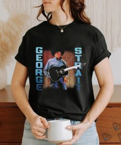 George strait 2024 black photo tour merchandise shirt