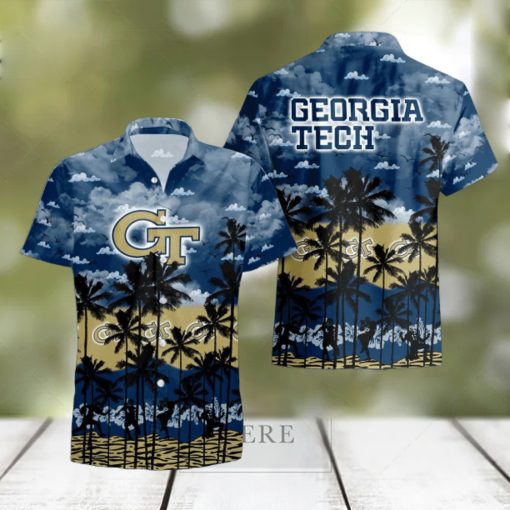 Georgia Tech Yellow Jackets Tropical Hawaiian Shirt