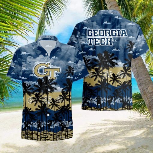 Georgia Tech Yellow Jackets Tropical Hawaiian Shirt