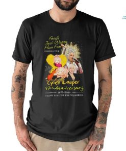 Girls Just Wanna Have Fun Farewell Tour Cyndi Lauper 47th Anniversary 1977 2024 Thank You For The Memories T Shirt