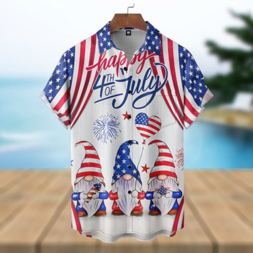 Gnome USA Independence Day Hawaiian Shirt