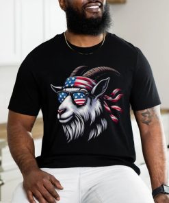 Goat American Usa Flag Sunglasses 4Th Of July Goat T Shirt