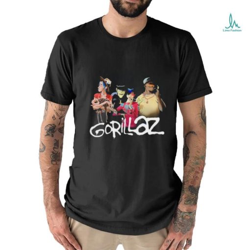 Gorillaz Group With Deer Stonewashed Shirts