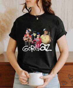 Gorillaz Group With Deer Stonewashed Shirts