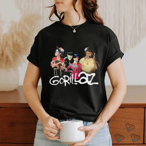 Gorillaz Group With Deer Stonewashed Shirts