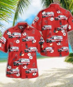 Goshen, Massachusetts, Highland Ambulance EMS 3D Hawaiian Shirt