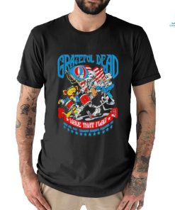 Grateful Dead Wave That Flag Rock On Fan T Shirt