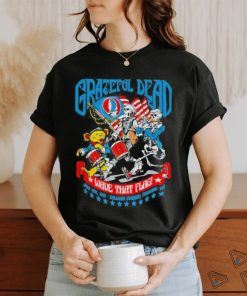 Grateful Dead Wave That Flag Rock On Fan T Shirt