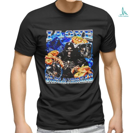 Grim Reaper I Love Garlic Bread Shirt