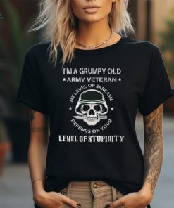 Grumpy Old Army Veteran Veteran T T Shirt