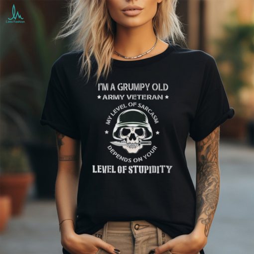 Grumpy Old Army Veteran Veteran T T Shirt