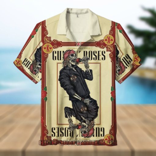 Guns N’ Roses Short Sleeve Button Down Hawaiian Shirt