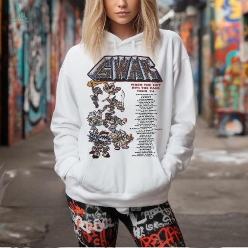 Gwar When The Shit Hit’s The Fans Tour ’94 Shirts