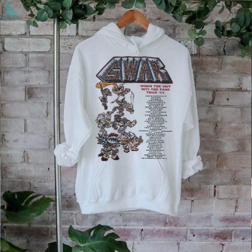 Gwar When The Shit Hit’s The Fans Tour ’94 Shirts