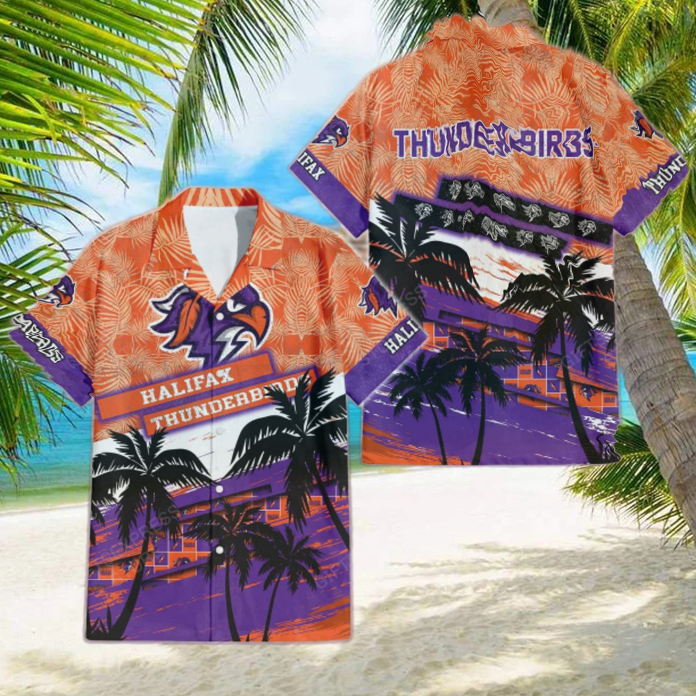 Halifax Thunderbirds Tropical Hawaiian Shirt Halifax Thunderbirds Tropical Hawaiian Shirt