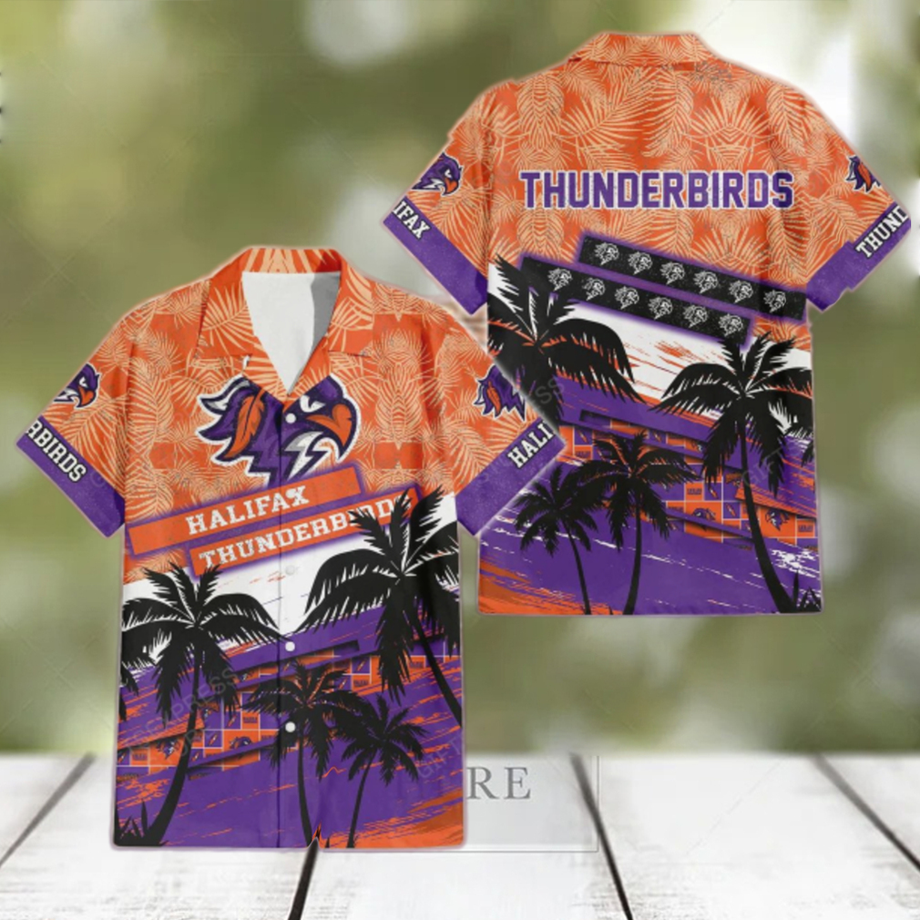 Halifax Thunderbirds Tropical Hawaiian Shirt Halifax Thunderbirds Tropical Hawaiian Shirt