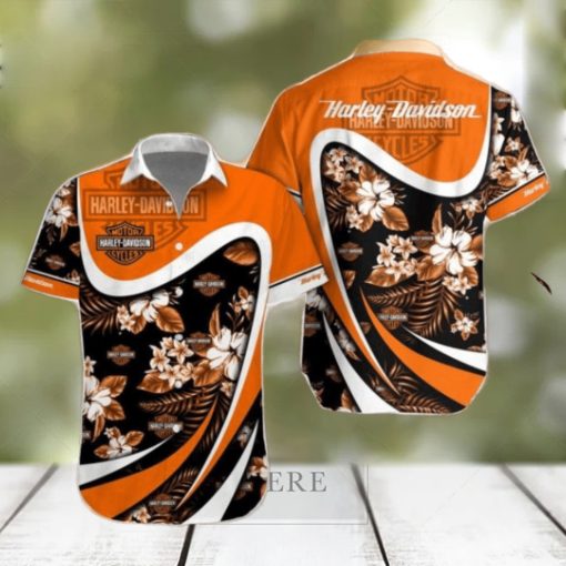 Harley Davidson Combo Hawaiian Shirt And Shorts Summer Gift For Beach Lover