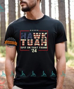 Hawk Tuah 24 Spit On That Thang American Flag T Shirt