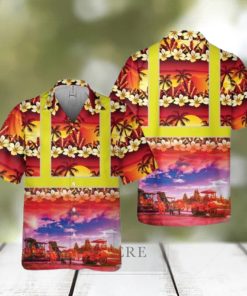 Highway Construction Tropical Pocket Hawaiian Shirt Beach Summer