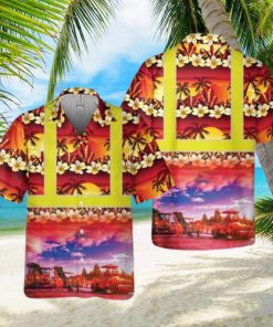 Highway Construction Tropical Pocket Hawaiian Shirt Beach Summer