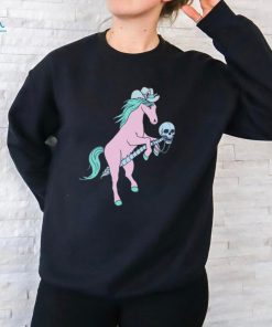 Hobby Corpse Hillary White Horse Cowboy T shirt