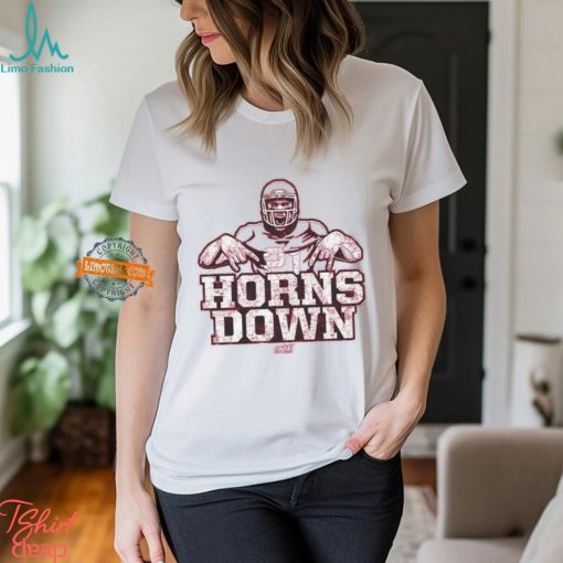 Horns Down (Anti Texas) T Shirt for Arkansas Football Fans