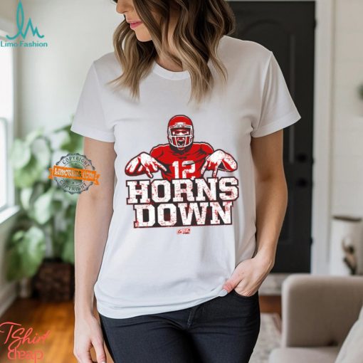 Horns Down for Texas Tech College Fans T Shirt