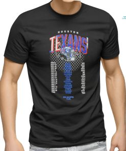 Houston Texans Threads Schedule 2024 Season Tour Shirt