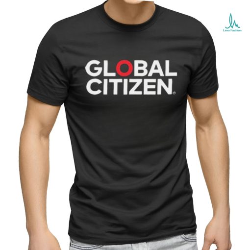 Hugh Jackman Wearing Global Citizen Logo Shirt
