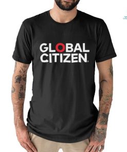 Hugh Jackman Wearing Global Citizen Logo Shirt