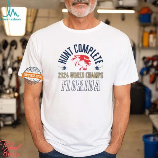 Hunt Complete 2024 World Champs Florida Panthers Vintage T Shirt