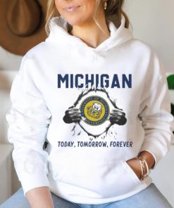 I Love Michigan Wolverines today tomorrow forever shirt