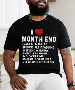 I Love Month End Funny Accountants Quotes Birthday Shirt