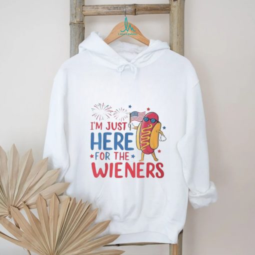 I’m Just Here For The Wieners 4Th Of July Hot Dog T Shirt