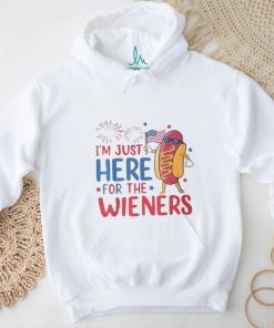 I'm Just Here For The Wieners 4Th Of July Hot Dog T Shirt