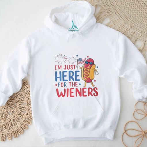 I’m Just Here For The Wieners 4Th Of July Hot Dog T Shirt