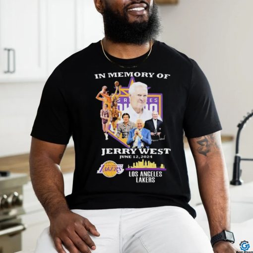 In Memory Of Jerry West June 12, 2024 Los Angeles Lakers Signature shirt