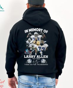 In Memory Of Larry Allen 1971 2024 Thank You For The Memories Hall Of Fame T Shirt