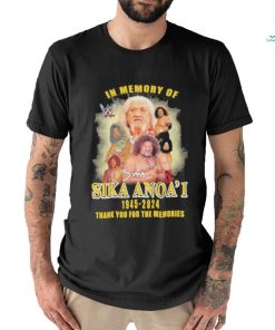 In Memory Of Sika Anoa’i 1945 2024 Thank You For The Memories Signatures Shirt