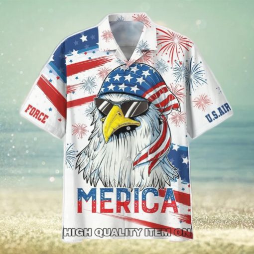 Independence Day U.S. Air Force Aim High Fly Figght Win Hawaiian Shirt