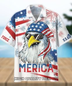 Independence Day U.S. Air Force Aim High Fly Figght Win Hawaiian Shirt