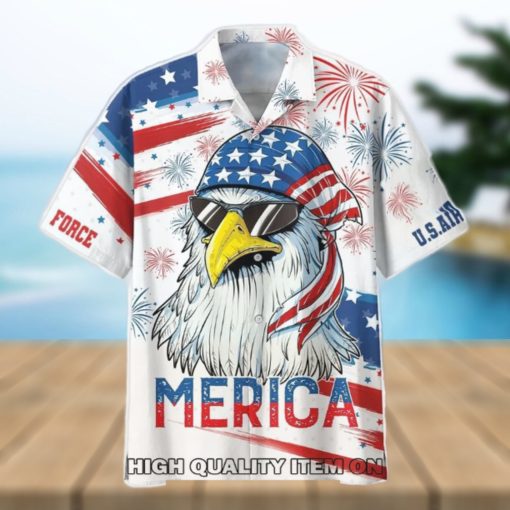 Independence Day U.S. Air Force Aim High Fly Figght Win Hawaiian Shirt