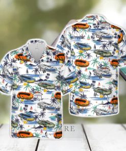 Inflatable Boat Hawaiian Shirt Gift For Holidays Beach