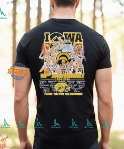 Iowa Hawkeyes 50th Anniversary 1974 2024 Thank You For The Memories Signatures Shirt